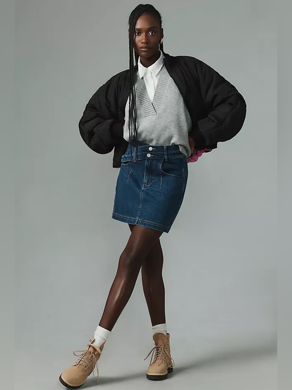 Pilcro (Anthropologie) ‘The Arden’ Doublewaist Mini Skirt NWT